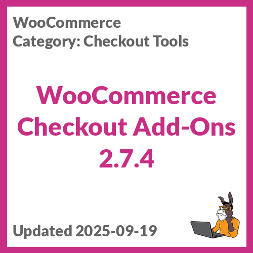 WooCommerce Checkout Add-Ons