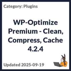 WP-Optimize Premium - Clean, Compress, Cache