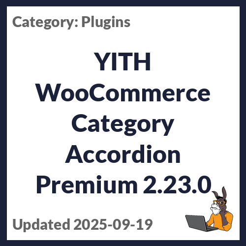 YITH WooCommerce Category Accordion Premium
