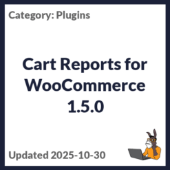 Cart Reports for WooCommerce