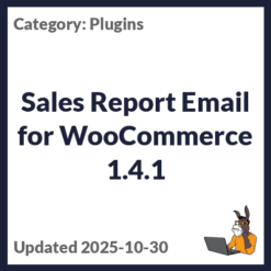 Sales Report Email for WooCommerce