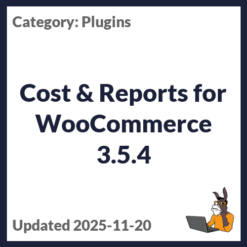 Cost & Reports for WooCommerce