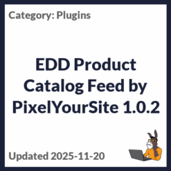 EDD Product Catalog Feed by PixelYourSite