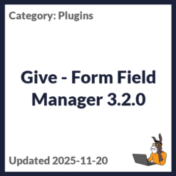 Give - Form Field Manager