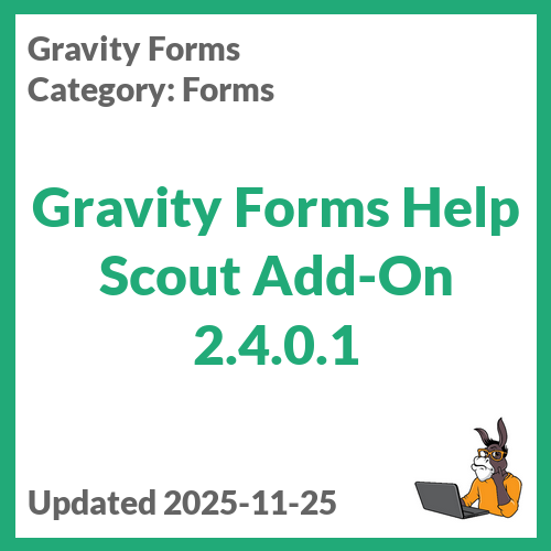Gravity Forms Help Scout Add-On