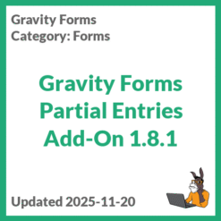 Gravity Forms Partial Entries Add-On