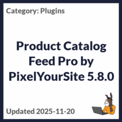 Product Catalog Feed Pro by PixelYourSite