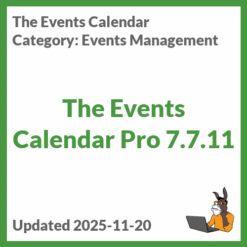 The Events Calendar Pro