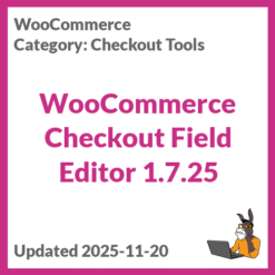 WooCommerce Checkout Field Editor