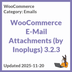 WooCommerce E-Mail Attachments (by Inoplugs)