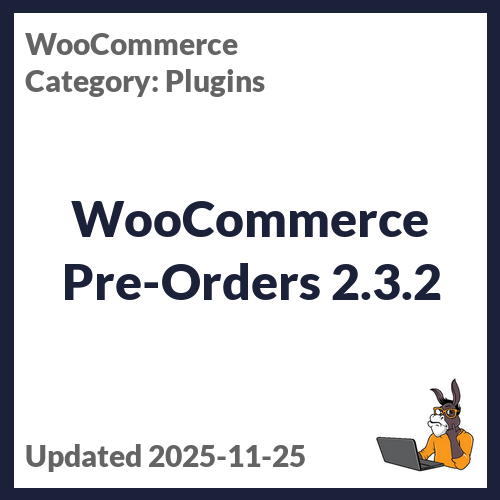 WooCommerce Pre-Orders