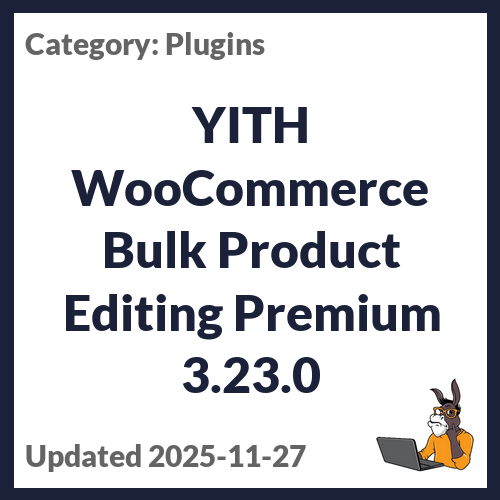 YITH WooCommerce Bulk Product Editing Premium
