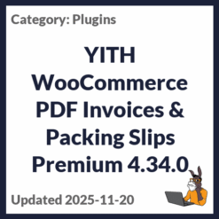 YITH WooCommerce PDF Invoices & Packing Slips Premium
