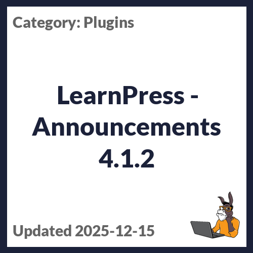 LearnPress - Announcements