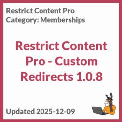 Restrict Content Pro - Custom Redirects