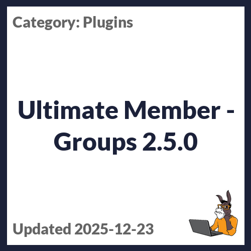 Ultimate Member - Groups