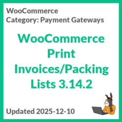WooCommerce Print Invoices/Packing Lists