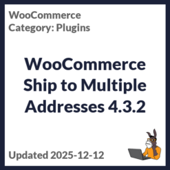 WooCommerce Ship to Multiple Addresses