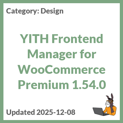 YITH Frontend Manager for WooCommerce Premium