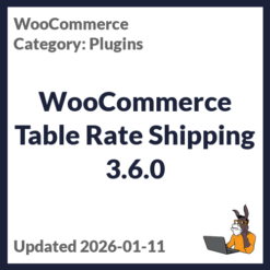 WooCommerce Table Rate Shipping