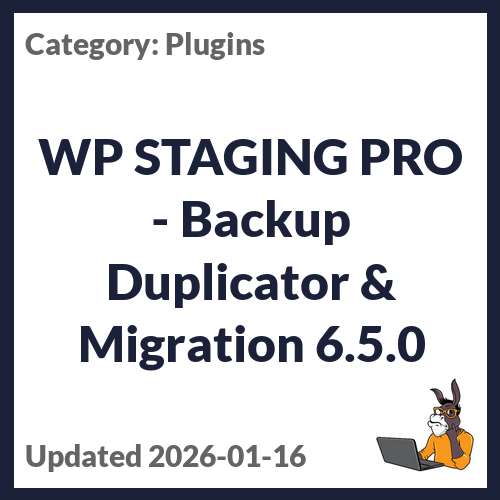 WP STAGING PRO - Backup Duplicator & Migration