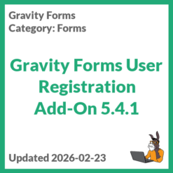 Gravity Forms User Registration Add-On