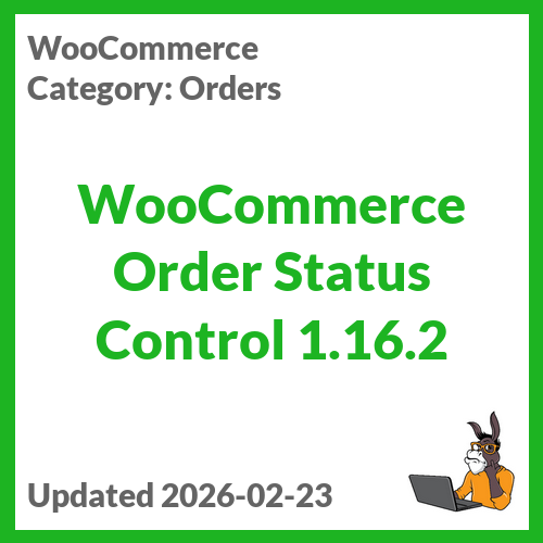 WooCommerce Order Status Control