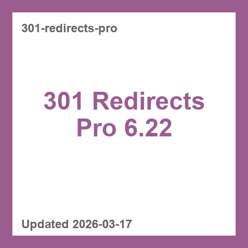 301 Redirects Pro 6.22
