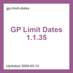 GP Limit Dates 1.1.35
