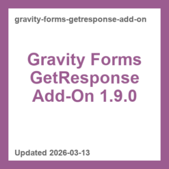 Gravity Forms GetResponse Add-On 1.9.0