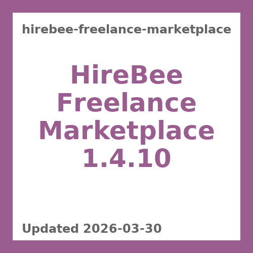 HireBee Freelance Marketplace Theme 1.4.10