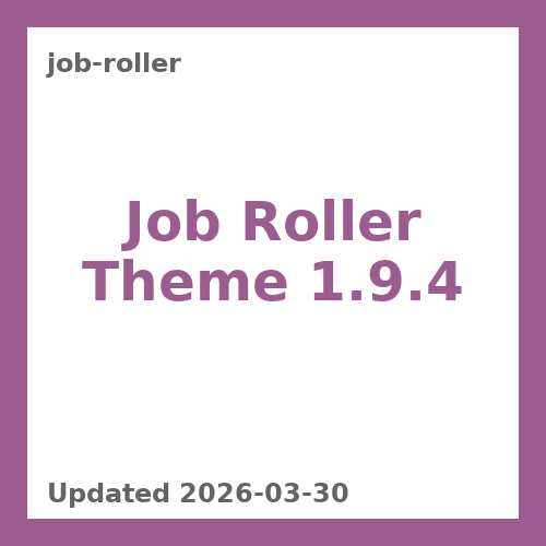 JobRoller 1.9.4