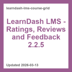 LearnDash LMS - Ratings, Reviews and Feedback 2.2.5