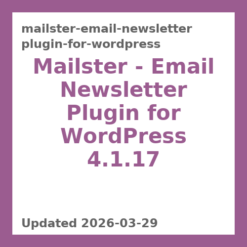 Mailster - Email Newsletter Plugin for WordPress 4.1.17
