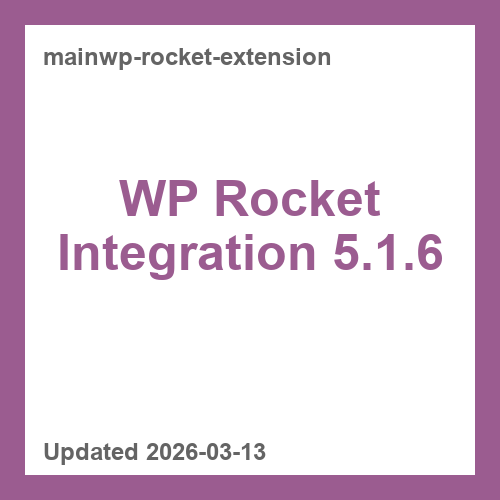 WP Rocket Integration 5.1.6