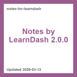 Notes by LearnDash 2.0.0