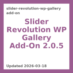 Slider Revolution WP Gallery Add-On 2.0.5