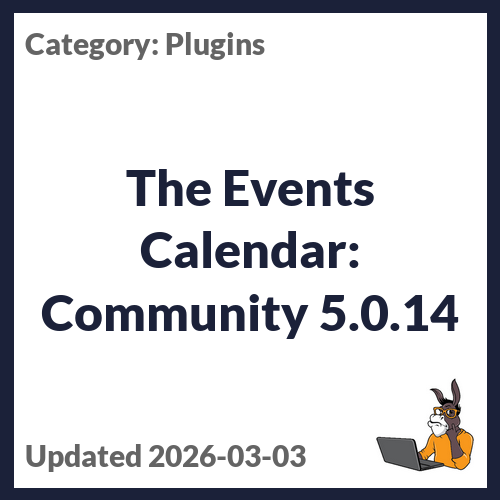 The Events Calendar: Community