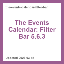 The Events Calendar: Filter Bar 5.6.3