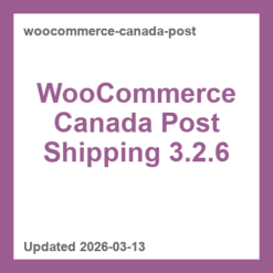WooCommerce Canada Post Shipping 3.2.6