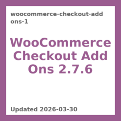 WooCommerce Checkout Add Ons 2.7.6