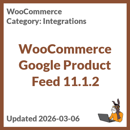 WooCommerce Google Product Feed