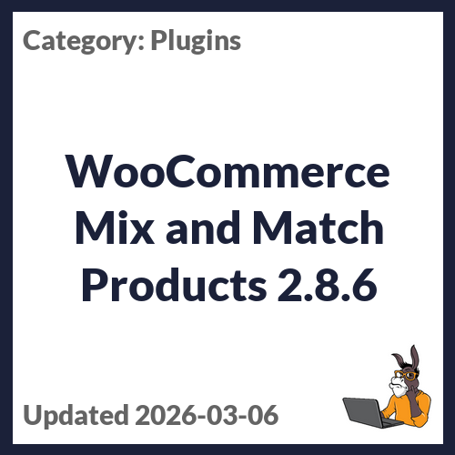 WooCommerce Mix and Match Products