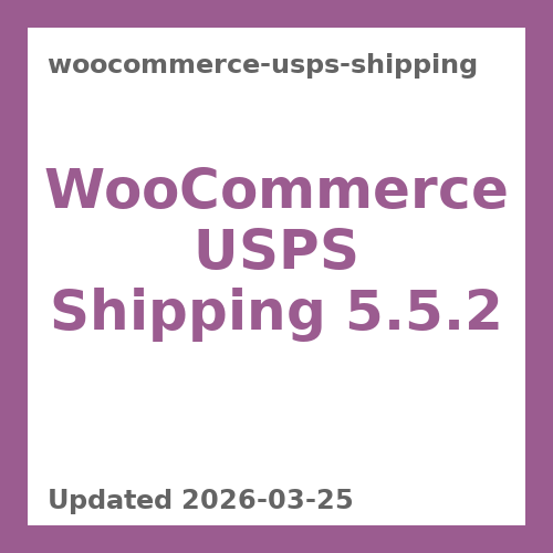WooCommerce USPS Shipping 5.5.2