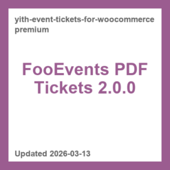 FooEvents PDF Tickets 2.0.0