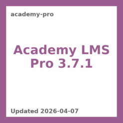 Academy LMS Pro 3.7.1