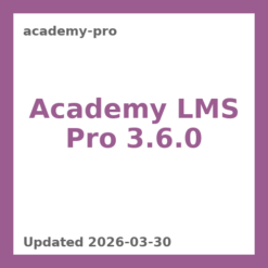 Academy LMS Pro 3.6.0