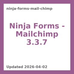 Ninja Forms - Mailchimp 3.3.7
