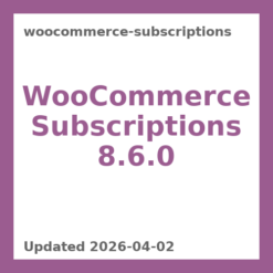 WooCommerce Subscriptions 8.6.0
