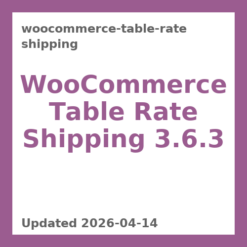 WooCommerce Table Rate Shipping 3.6.3